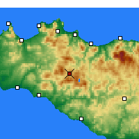 Nearby Forecast Locations - Prizzi - Map