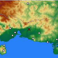 Nearby Forecast Locations - Komotini - Map