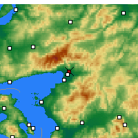 Nearby Forecast Locations - Edremit - Map