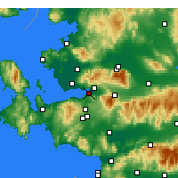 Nearby Forecast Locations - İzmir - Map
