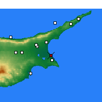 Nearby Forecast Locations - Famagusta - Map