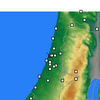 Nearby Forecast Locations - Tel Aviv - Map