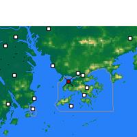 Nearby Forecast Locations - Lau Fau Shan - Map