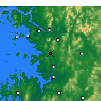Nearby Forecast Locations - Suwon - Map