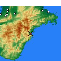 Nearby Forecast Locations - Owase - Map