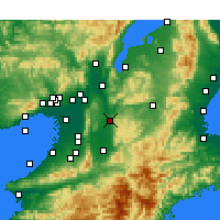 Nearby Forecast Locations - Nara - Map