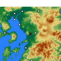 Nearby Forecast Locations - Kumamoto - Map