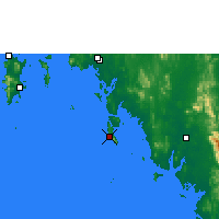 Nearby Forecast Locations - Ko Lanta - Map