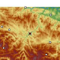 Nearby Forecast Locations - Zhushan - Map