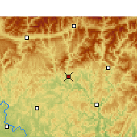Nearby Forecast Locations - Bazhong - Map