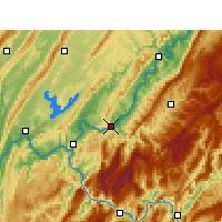 Nearby Forecast Locations - Fengdu - Map