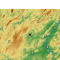 Nearby Forecast Locations - Jishou - Map