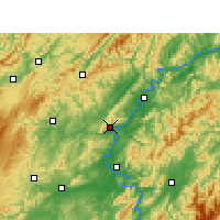 Nearby Forecast Locations - Luxi/HUN - Map