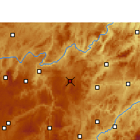 Nearby Forecast Locations - Weng'an - Map