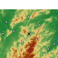 Nearby Forecast Locations - Ninggang - Map