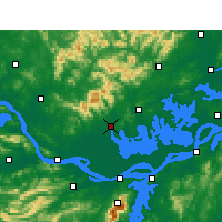 Nearby Forecast Locations - Huangmei - Map