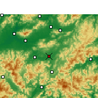 Nearby Forecast Locations - Yongkang - Map