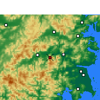 Nearby Forecast Locations - Kuocangshan - Map
