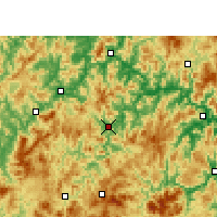 Nearby Forecast Locations - Youxi - Map