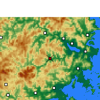 Nearby Forecast Locations - Yongtai - Map
