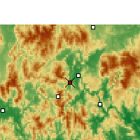 Nearby Forecast Locations - Liannan - Map