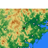 Nearby Forecast Locations - Pinghe - Map