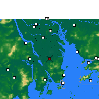 Nearby Forecast Locations - Zhongshan/GUD - Map