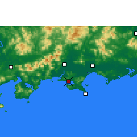 Nearby Forecast Locations - Shanwei - Map