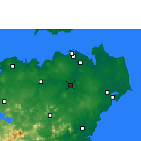Nearby Forecast Locations - Dingan - Map