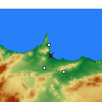 Nearby Forecast Locations - Al Aaroui - Map