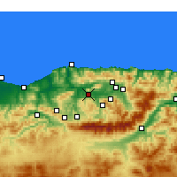 Nearby Forecast Locations - Tizi Ouzou - Map