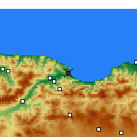 Nearby Forecast Locations - Béjaïa - Map