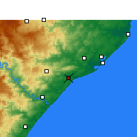 Nearby Forecast Locations - Mtunzini - Map