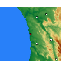 Nearby Forecast Locations - Lambert's Bay - Map