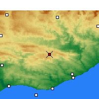 Nearby Forecast Locations - Makhanda - Map