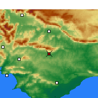 Nearby Forecast Locations - Riviersonderend - Map