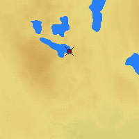 Nearby Forecast Locations - Waskesiu Lake - Map