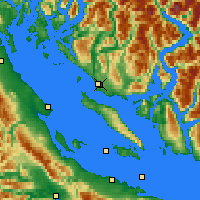 Nearby Forecast Locations - Powell River - Map