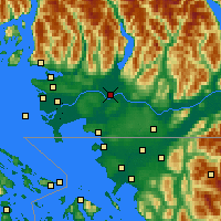 Nearby Forecast Locations - Pitt Meadows - Map