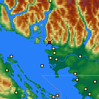Nearby Forecast Locations - W Vancouver - Map