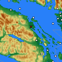Nearby Forecast Locations - Baie-Comeau - Map