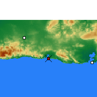 Nearby Forecast Locations - Sant. Cuba - Map