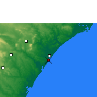 Nearby Forecast Locations - Aracaju Airport - Map