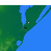Nearby Forecast Locations - Chuí - Map