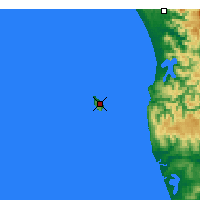 Nearby Forecast Locations - Mocha Island - Map