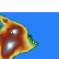 Nearby Forecast Locations - Hilo/Hawaii - Map