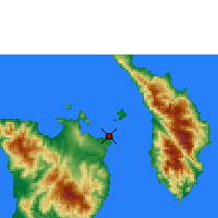 Nearby Forecast Locations - Tokua W.o. - Map