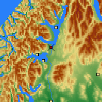 Nearby Forecast Locations - Te Anau - Map