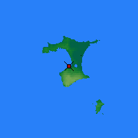 Nearby Forecast Locations - Chatham Island - Map