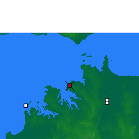 Nearby Forecast Locations - Darwin - Map